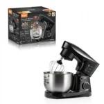 Μίξερ Χειρός 1500W Μαύρο με Ανοξείδωτο Κάδο R.6604 RAF