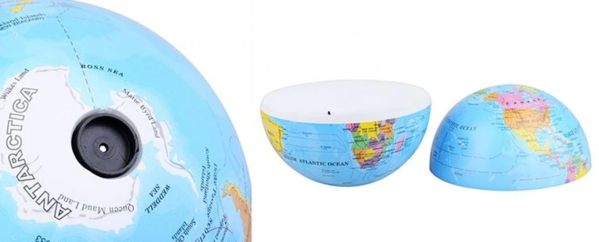 Υδρόγειος Σφαίρα Περιστρεφόμενη με Εναλλασσόμενο LED Φωτισμό 14cm.