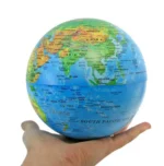 Υδρόγειος Σφαίρα Περιστρεφόμενη με Εναλλασσόμενο LED Φωτισμό 14cm.