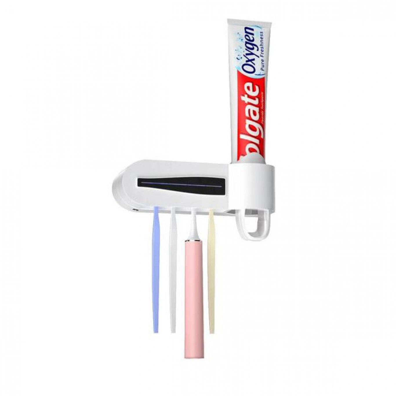 Επαναφορτιζόμενος Αποστειρωτής Uv Οδοντόβουρτσας 4 Θέσεων και Αυτόματος Διανομέας Οδοντόκρεμας Επαναφορτιζόμενος Αποστειρωτής Uv Οδοντόβουρτσας 4 Θέσεων και Αυτόματος Διανομέας Οδοντόκρεμας