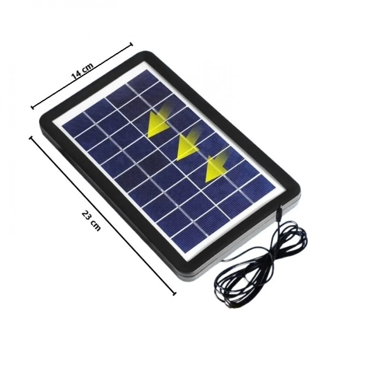 Επαναφορτιζόμενος Ανεμιστήρας με Ηλιακό Πάνελ GD-8019