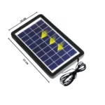 Επαναφορτιζόμενος Ανεμιστήρας με Ηλιακό Πάνελ GD-8019