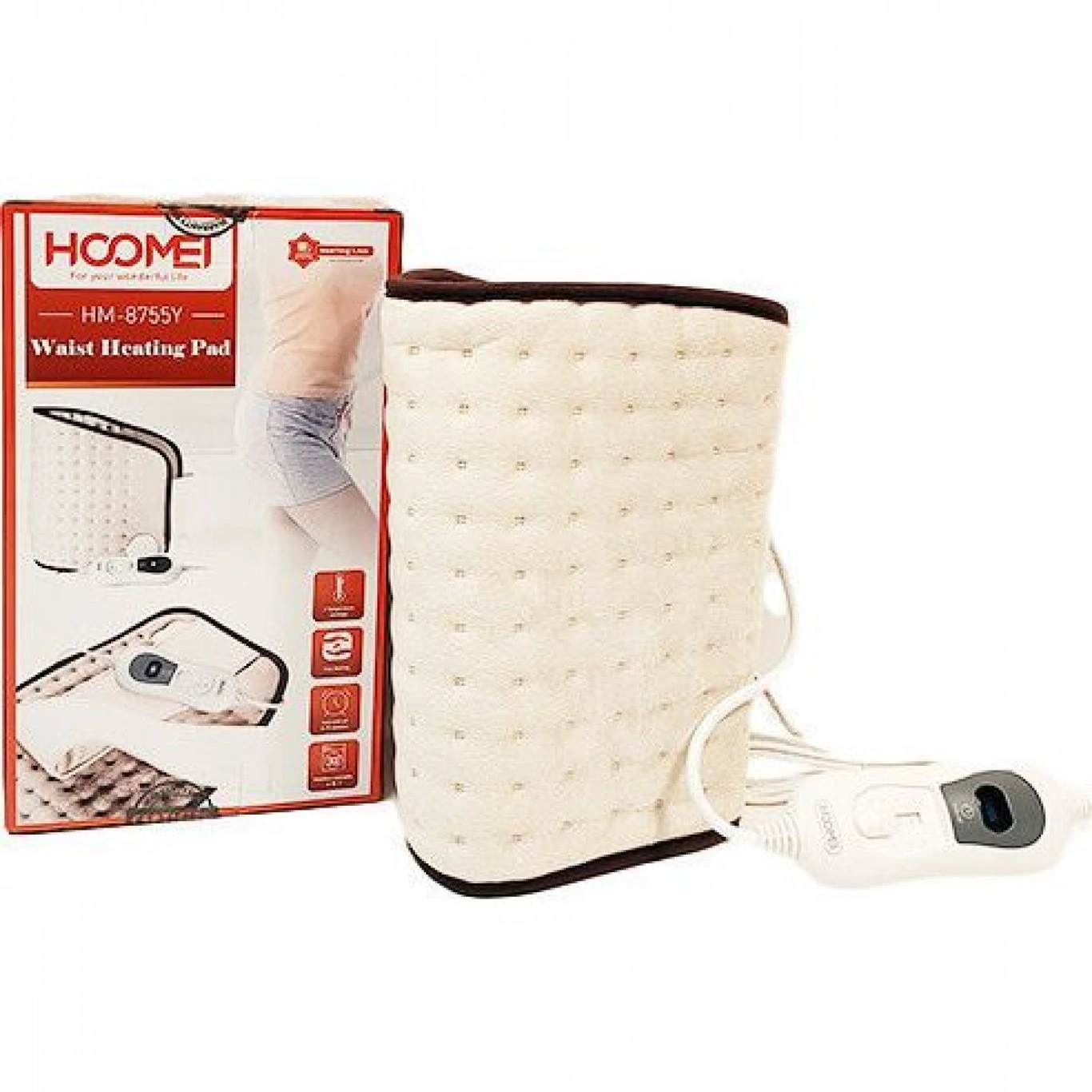 Ηλεκτρικός Θερμαντήρας - Θερμοφόρα Μέσης 100W HM-8755Y Μπέζ 28x69εκ Ηλεκτρικός Θερμαντήρας - Θερμοφόρα Μέσης 100W HM-8755Y Μπέζ 28x69εκ