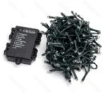 Χριστουγεννιάτικα Λαμπάκια Μπαταρίας με Πράσινο Καλώδιο 15m με Πολύχρωμο Φωτισμό και 8 Προγράμματα Λειτουργίας 29774