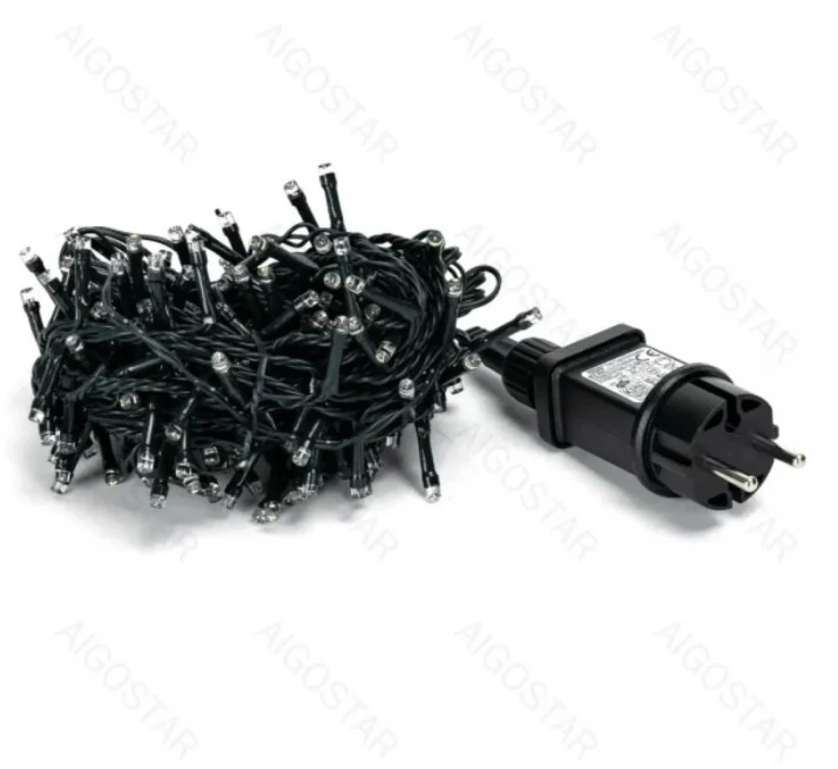 Χριστουγεννιάτικα Λαμπάκια Ρεύματος με Πράσινο Καλώδιο 10m με Θερμό Φωτισμό και 8 Προγράμματα Λειτουργίας 29941