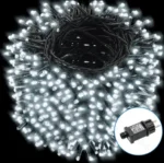 Χριστουγεννιάτικα Λαμπάκια Ρεύματοςς με Πράσινο Καλώδιο 20m με Λευκό Ψυχρό Φωτισμό και 8 Προγράμματα Λειτουργίας 29949