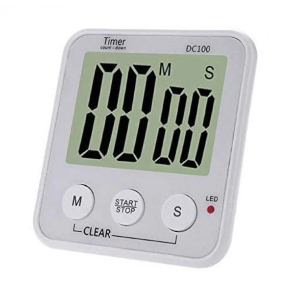 Ψηφιακό Χρονόμετρο Χρονοδιακόπτης με Αντίστροφη Μέτρηση, LCD Οθόνη, Ήχο Ειδοποίησης και Μαγνήτη