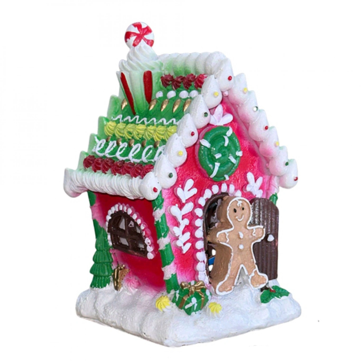 Χριστουγεννιάτικο Διακοσμητικό Gingerbread House Πήλινο με Φως και Μουσική - Κόκκινο (21x12x12cm) Χριστουγεννιάτικο Διακοσμητικό Gingerbread House Πήλινο με Φως και Μουσική - Κόκκινο (21x12x12cm)