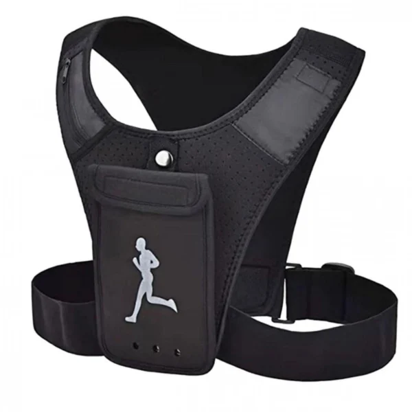 Γιλέκο Από Αναπνεύσιμο Υλικό με Θήκη Κινητού για Τρέξιμο, Ποδηλασία, Αθλητισμό