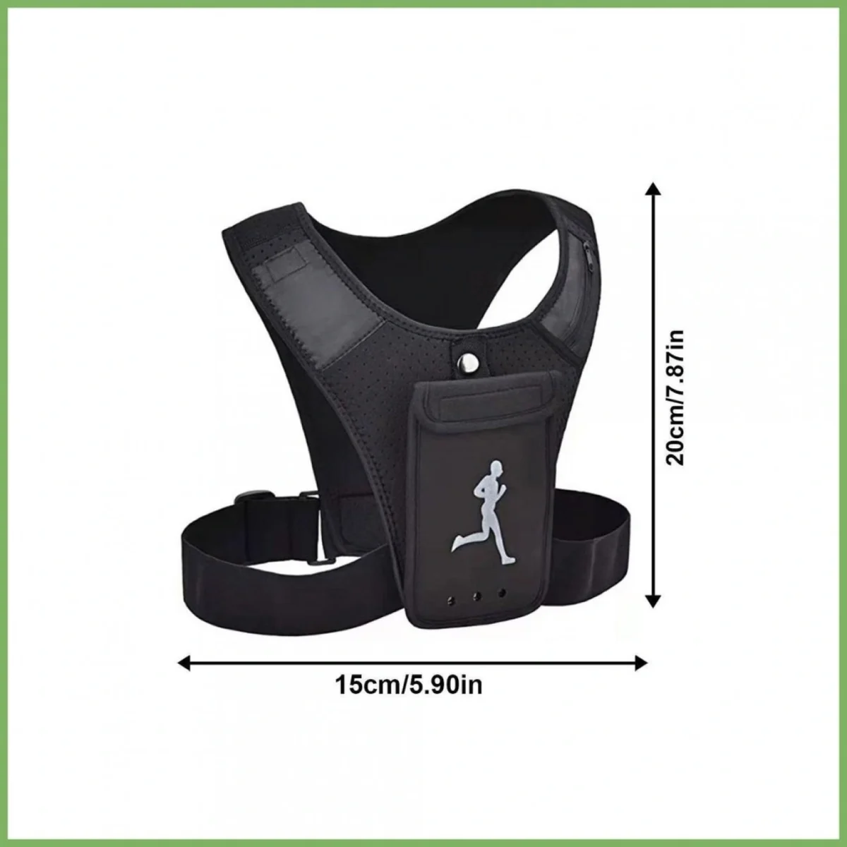 Γιλέκο Από Αναπνεύσιμο Υλικό με Θήκη Κινητού για Τρέξιμο, Ποδηλασία, Αθλητισμό