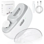 Φορητός Αυτόματος Νυχοκόπτης & Τροχός Μανικιούρ – Λευκό