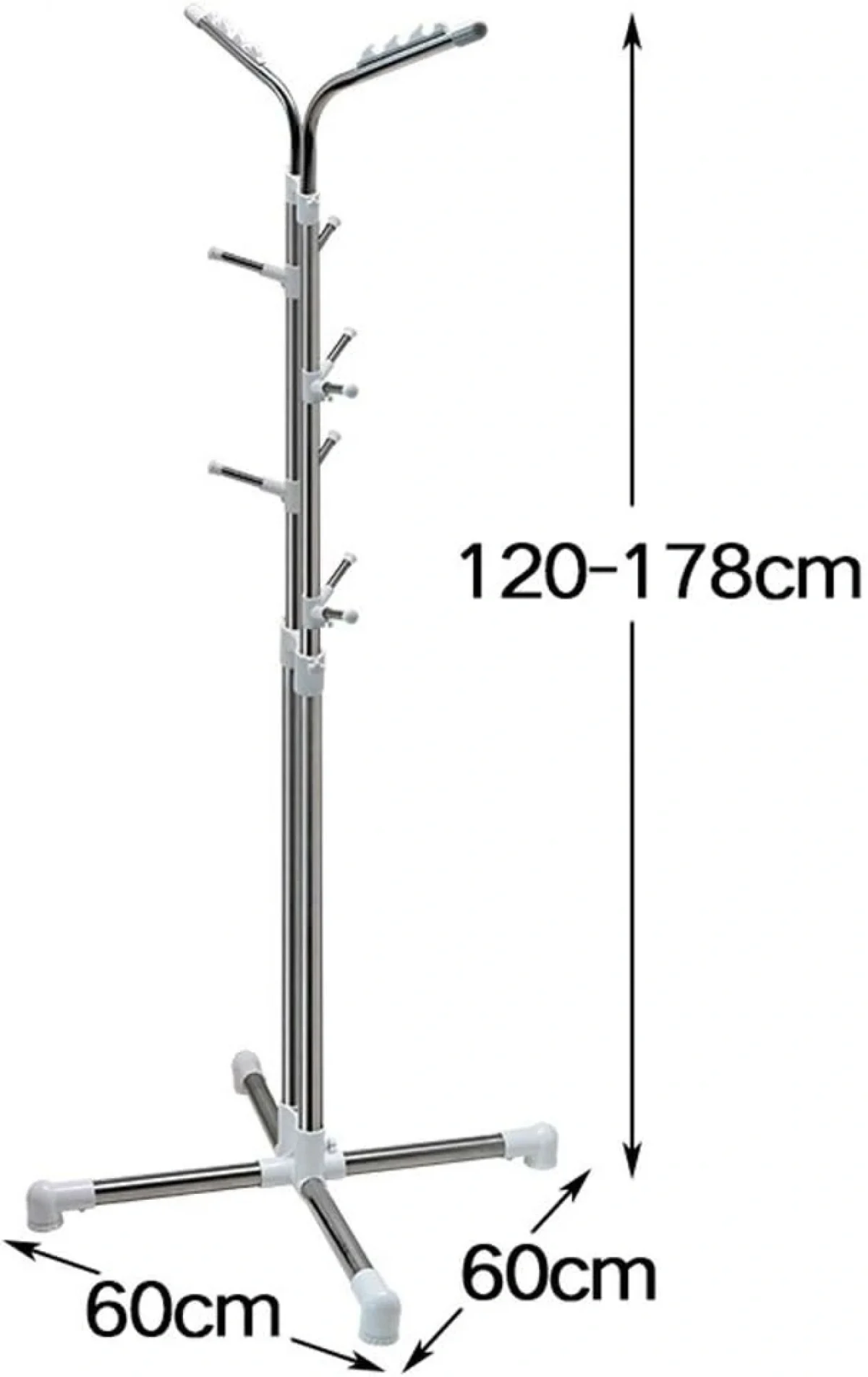 Μεταλλικός Καλόγερος με 4 Πόδια 120-178cm