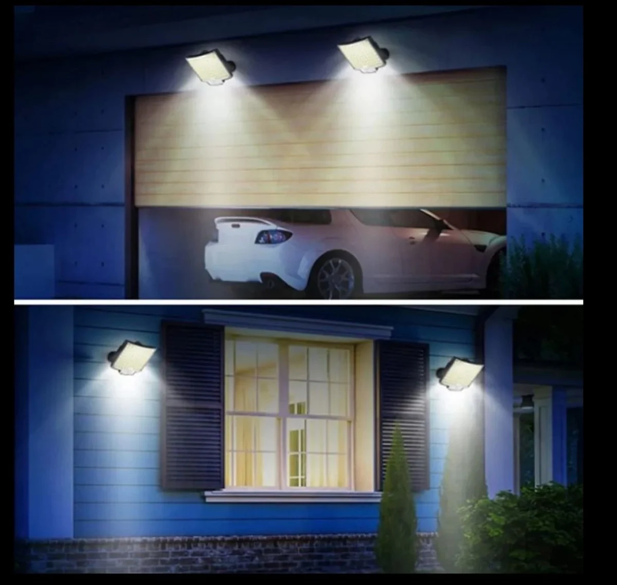 Ηλιακό Φωτιστικό Τοίχου με Αισθητήρα Κίνησης & Φωτοκύτταρο 1W 102 LED LF-1728A