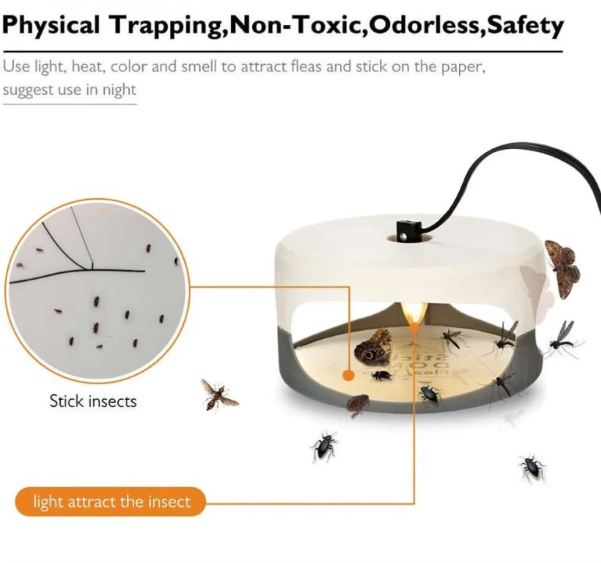 Ηλεκτρική Παγίδα Εντόμων 2w Insect Killer Zapper