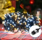 Χριστουγεννιάτικα Λαμπάκια Ρεύματος με Πράσινο Καλώδιο 5m με Πολύχρωμο Φωτισμό και 8 Προγράμματα Λειτουργίας 29976