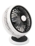 GD-8012Smart Επαναφορτιζόμενος Επιτραπέζιος Ηλιακός Ανεμιστήρας 30εκ 10W με Σύστημα Φωτισμού με 2 Λάμπες