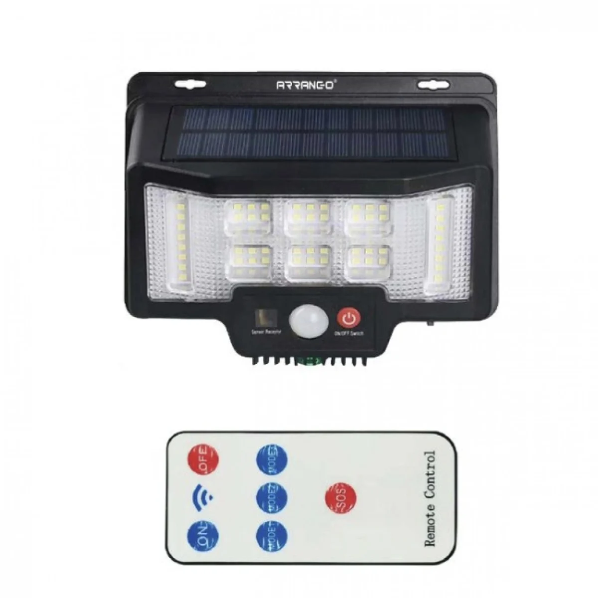 LED Ηλιακό Πλαστικό Φωτιστικό Εξωτερικού Χώρου GD-188 GDPLUS