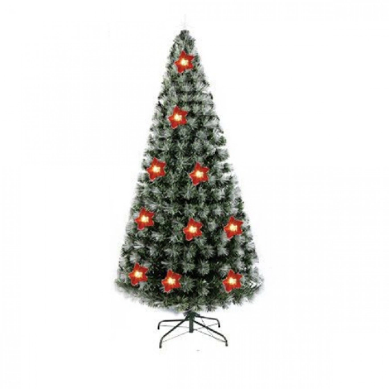 Αυτοφωτιζόμενο Χριστουγεννιάτικο Δέντρο 210εκ Οπτικής Ίνας Κίτρινου Φωτισμού με Λουλούδια Αυτοφωτιζόμενο Χριστουγεννιάτικο Δέντρο 210εκ Οπτικής Ίνας Κίτρινου Φωτισμού με Λουλούδια