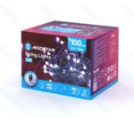 Χριστουγεννιάτικα Λαμπάκια Ρεύματος με Πράσινο Καλώδιο 10m με Λευκό Ψυχρό Φωτισμό και 8 Προγράμματα Λειτουργίας 30090