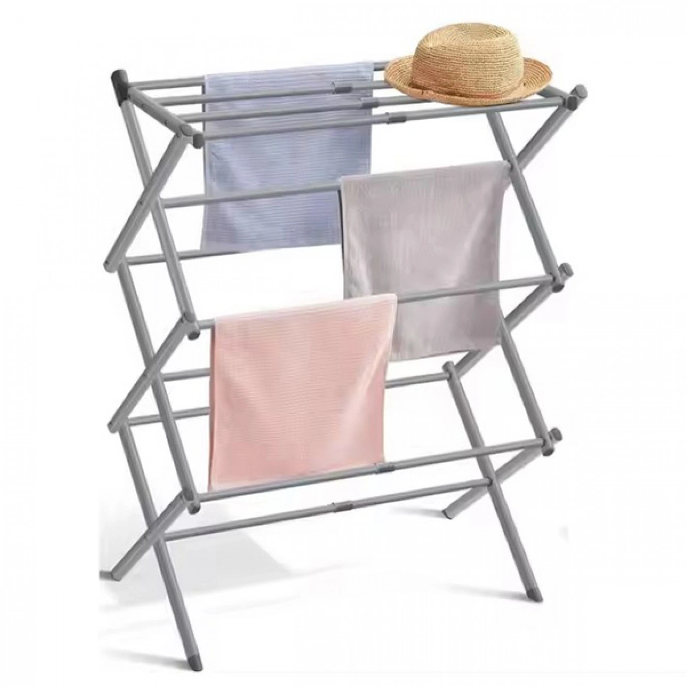 Πτυσσόμενη Μεταλλική Απλώστρα Δαπέδου 106x73x38cm Πτυσσόμενη Μεταλλική Απλώστρα Δαπέδου 106x73x38cm