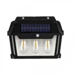 Ηλιακό Φωτιστικό LED 3W με 3 Λάμπες – Μαύρο Solar Interaction Wall Lamp BK-888-3