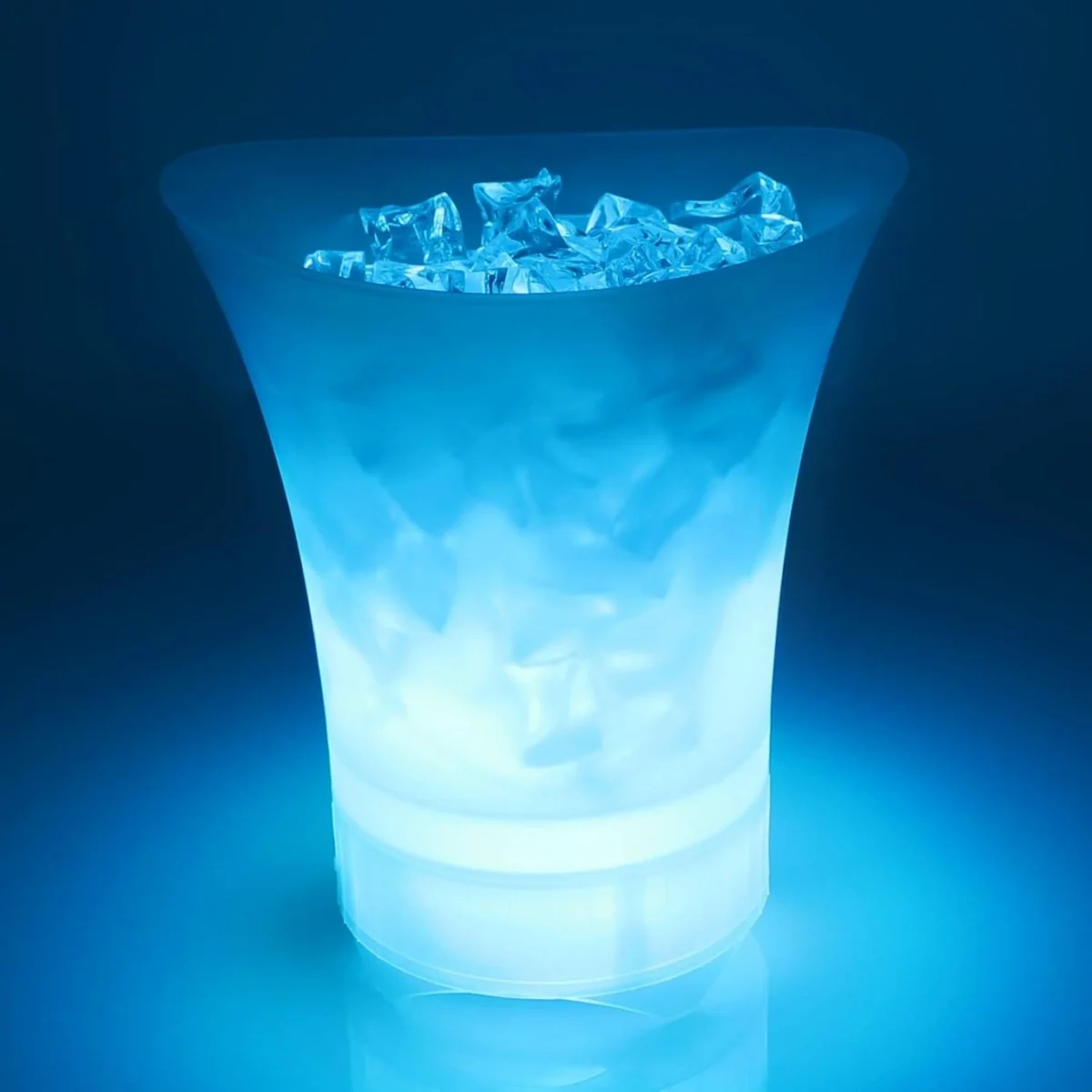 Φωτιζόμενη Ακρυλική Σαμπανιέρα - Δοχείο Πάγου με Επαναφορτιζόμενο Ηχείο 5W & Bluetooth LED RGB