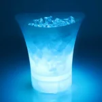 Φωτιζόμενη Ακρυλική Σαμπανιέρα - Δοχείο Πάγου με Επαναφορτιζόμενο Ηχείο 5W & Bluetooth LED RGB