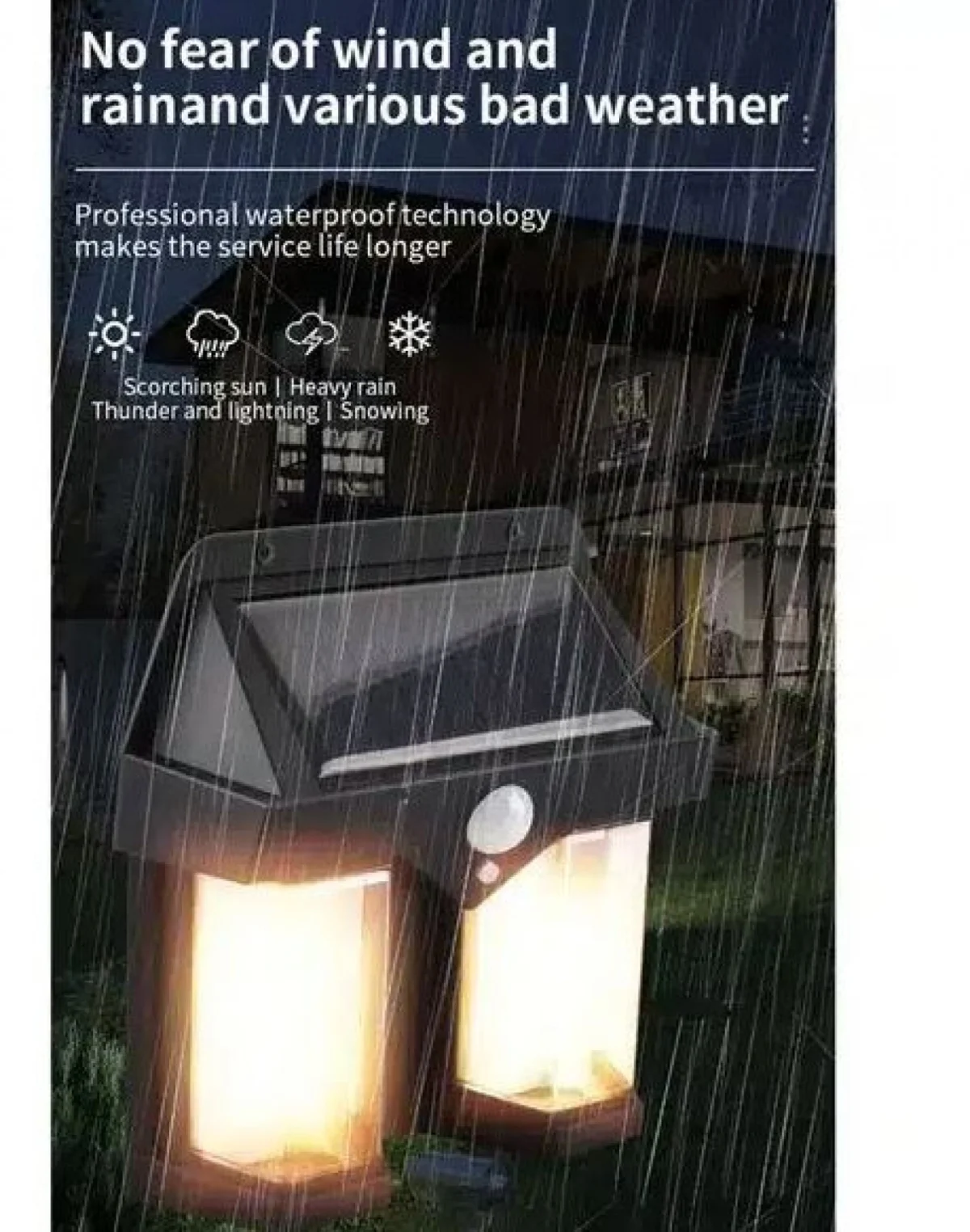 LED Ηλιακό Επαναφορτιζόμενο Επιτοίχιο Φωτιστικό 10W με Αισθητήρα Κίνησης & Ψυχρό Λευκό Φωτισμό