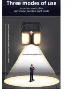 LED Ηλιακό Επαναφορτιζόμενο Επιτοίχιο Φωτιστικό 10W με Αισθητήρα Κίνησης & Ψυχρό Λευκό Φωτισμό