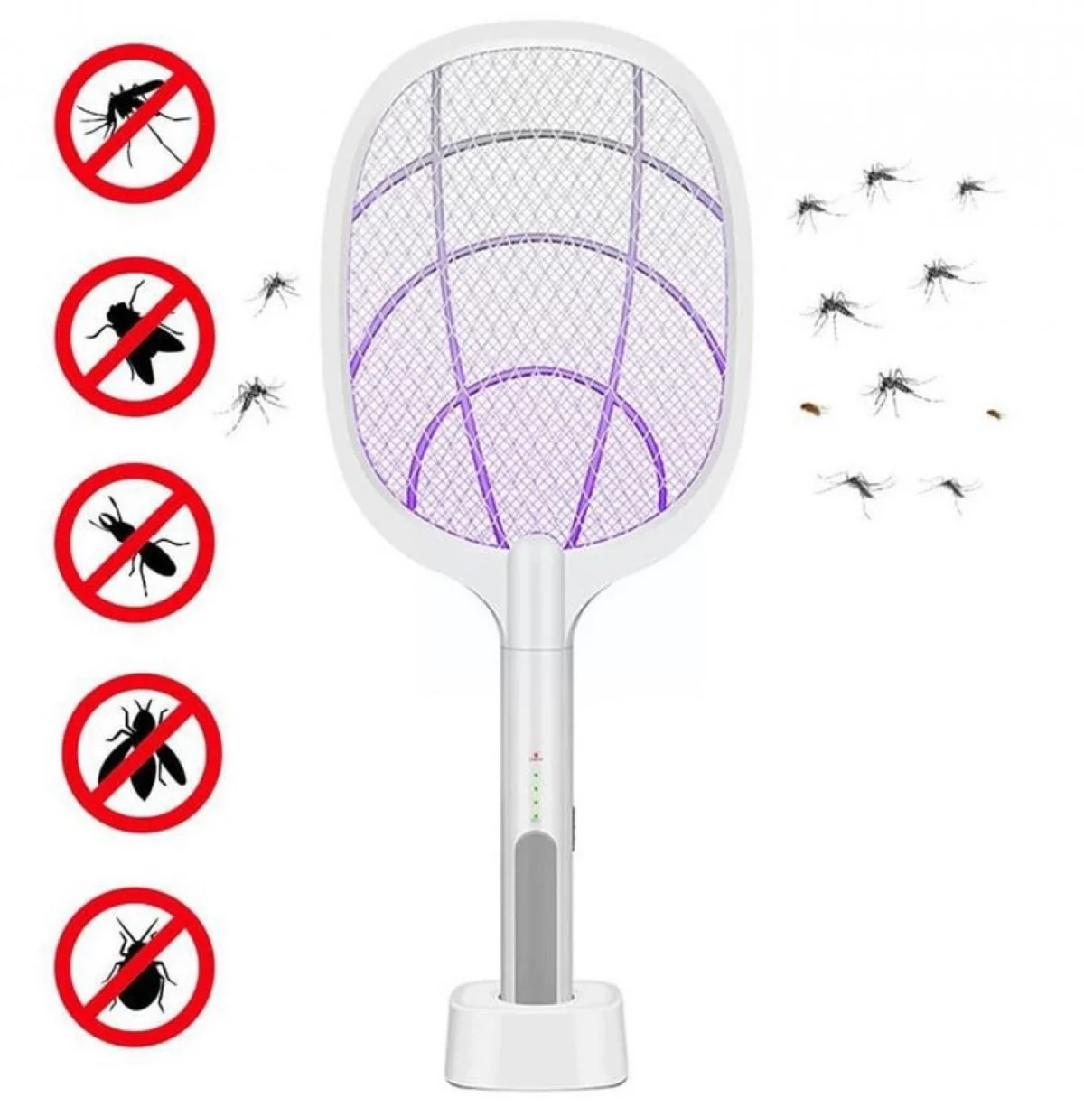 Ηλεκτρική Eπαναφορτιζόμενη Ρακέτα Εντόμων Hoomei HM-1602