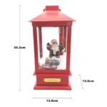 Μεγάλο Χριστουγεννιάτικο Διακοσμητικό Φανάρι Άγιος Βασίλης με Εφέ Χιονιού