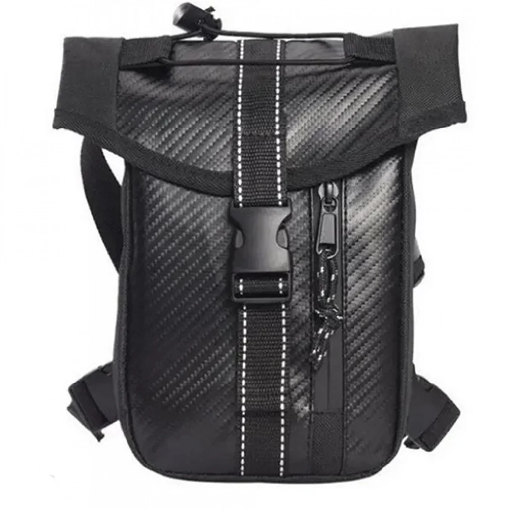 Αδιάβροχη Τσάντα Μέσης/Ποδιού Carbon - Μαύρο