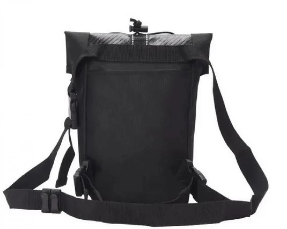 Αδιάβροχη Τσάντα Μέσης/Ποδιού Carbon - Μαύρο