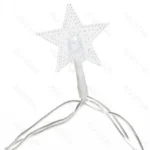 Χριστουγεννιάτικα Λαμπάκια Ρεύματος σε Σχήμα Αστεριού με Διάφανο Καλώδιο 10m με Λευκό Ψυχρό Φωτισμό και 8 Προγράμματα Λειτουργίας 30078