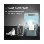 Φακός Έκτακτης Ανάγκης που Λειτουργεί με Αλμυρό Νερό με 2 Λειτουργίες Φωτισμού