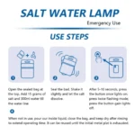 Φακός Έκτακτης Ανάγκης που Λειτουργεί με Αλμυρό Νερό με 2 Λειτουργίες Φωτισμού