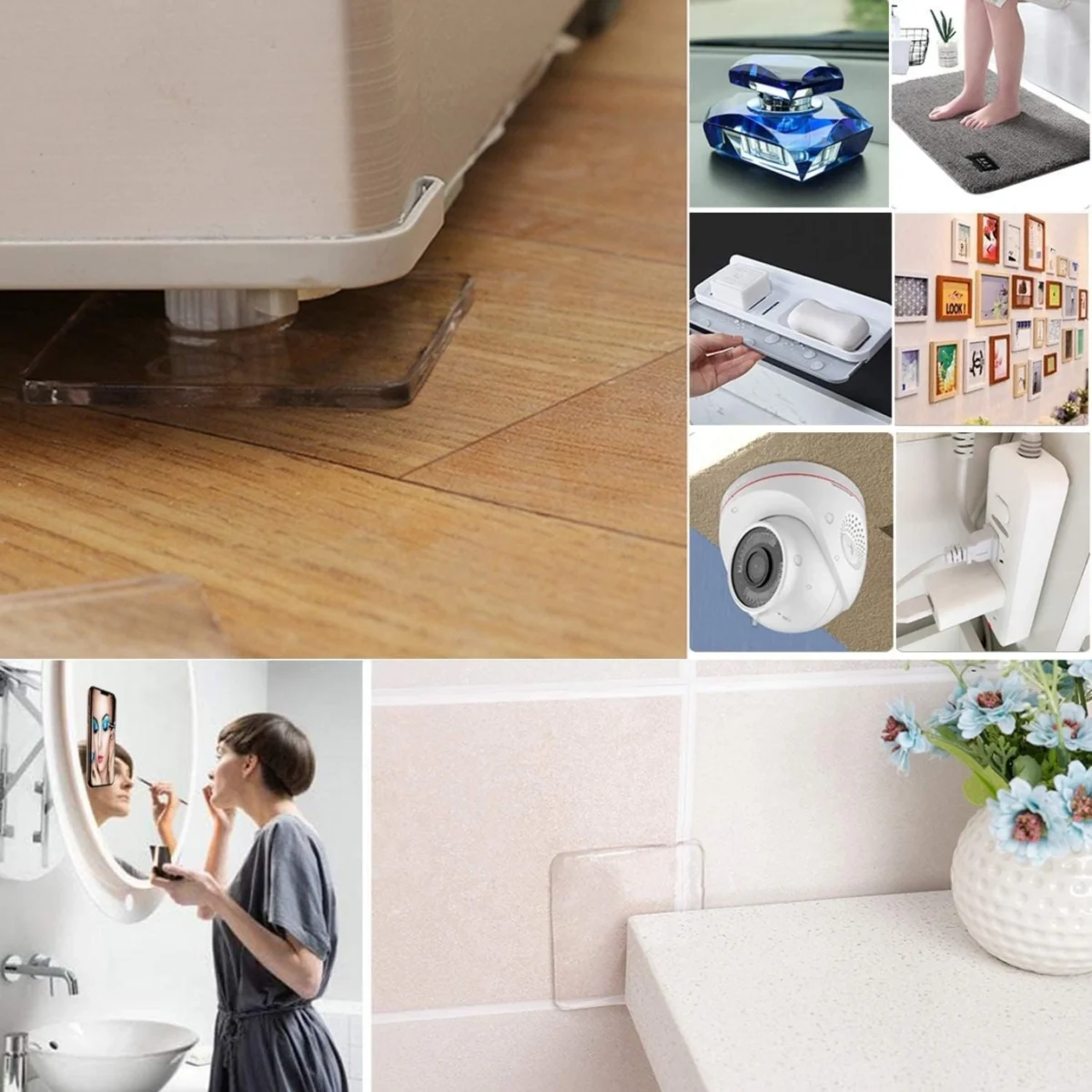 Διάφανα Αντιολισθητικά Μαξιλαράκια Διπλής Όψης Super Sticky Gel