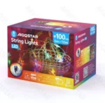 Χριστουγεννιάτικα Λαμπάκια Ρεύματος σε Σχήμα Αστερι & Χιονονοφάδες με Διάφανο Καλώδιο 10m με Πολύχρωμο Φωτισμό και 8 Προγράμματα Λειτουργίας 30080