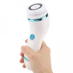 Ηλεκτρική Βούρτσα Καθαρισμού Προσώπου Περιστρεφόμενη με 4 Κεφαλές AE-8286 Μπλε