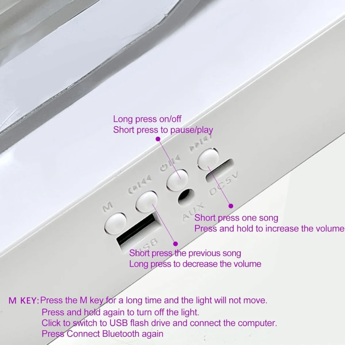 Φωτιστικό Sands of Time με Ηχείο Μουσικής & RGB Light - Επιτραπέζιο Διακοσμητικό Αμμού