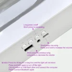 Φωτιστικό Sands of Time με Ηχείο Μουσικής & RGB Light - Επιτραπέζιο Διακοσμητικό Αμμού