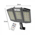 Τριπλό Ηλιακό Αδιάβροχο Αναδιπλούμενο LED Φωτιστικό με Ανιχνευτή Κίνησης ΑΤ48723