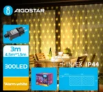 Χριστουγεννιάτικα Λαμπάκια Πλέγμα Δίχτυ Ρεύματος με Διάφανο Καλώδιο 1,5x4.5m με Θερμό Φωτισμό και 8 Προγράμματα Λειτουργίας 30041