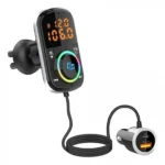 Ταχυφορτιστής Αυτοκινήτου LCD Bluetooth 5.0 FM Mp3 Player Handsfree Car Kit