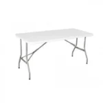 Αναδιπλούμενο Τραπέζι με Πλαστική Επιφάνεια και Μεταλλικό Σκελετό 180x74x74εκ