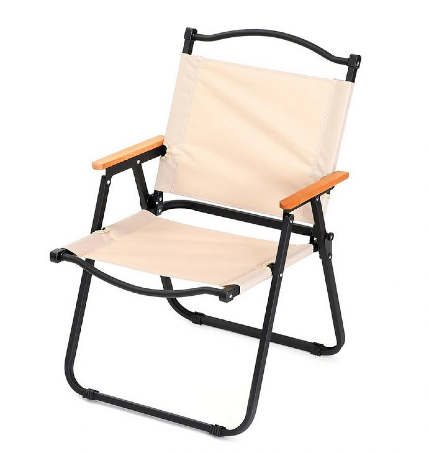 Πτυσσόμενη Καρέκλα Παραλίας με Μπέζ Υφασμα 41x53x79cm Πτυσσόμενη Καρέκλα Παραλίας με Μπέζ Υφασμα 41x53x79cm