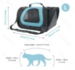 Τσάντα Μεταφοράς Κατοικιδίων Σκύλου - Γάτας 45x22x26cm