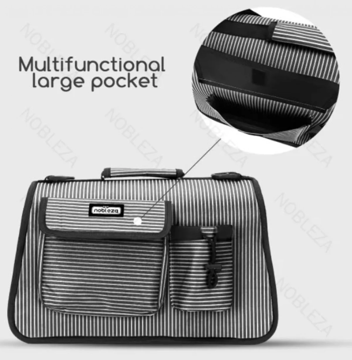 Τσάντα Μεταφοράς Κατοικιδίων Σκύλου - Γάτας 53.5x23x27cm