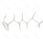 Χριστουγεννιάτικα Λαμπάκια Κουρτίνα Ρεύματος με Διάφανο Καλώδιο 1x1m με Θερμό Φωτισμό και 8 Προγράμματα Λειτουργίας 30530