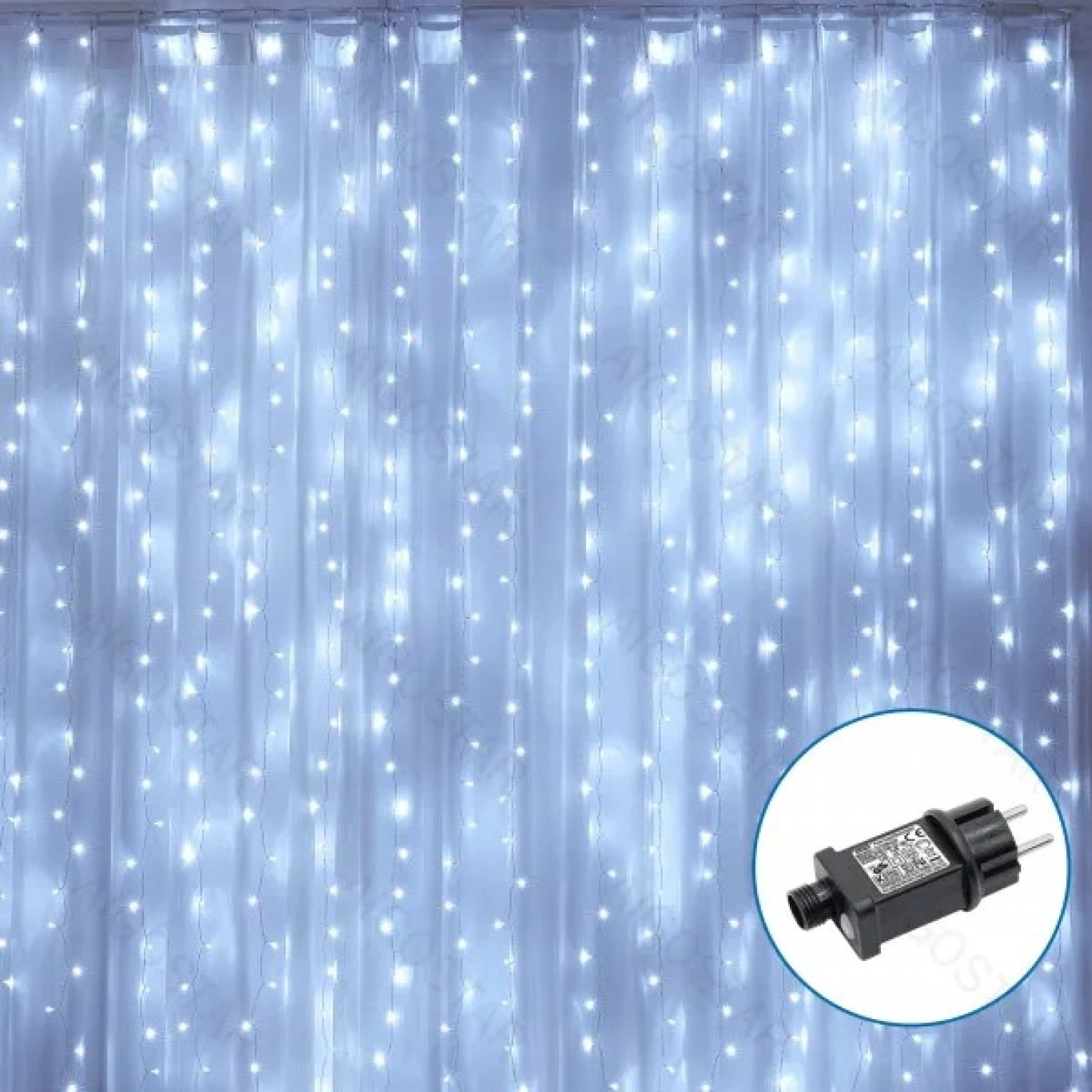 Χριστουγεννιάτικα Λαμπάκια Κουρτίνα Ρεύματος με Διάφανο Καλώδιο 1x1m με Ψυχρό Λευκό Φωτισμό και 8 Προγράμματα Λειτουργίας 30533 Χριστουγεννιάτικα Λαμπάκια Κουρτίνα Ρεύματος με Διάφανο Καλώδιο 1x1m με Ψυχρό Λευκό Φωτισμό και 8 Προγράμματα Λειτουργίας 30533